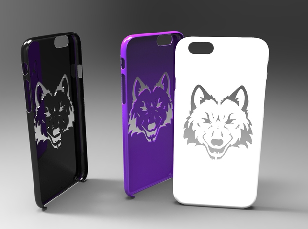 Iphone 6 wolf case in White Natural Versatile Plastic