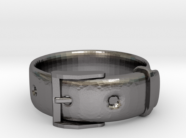 Belt Ring (16mm) in Polished Nickel Steel