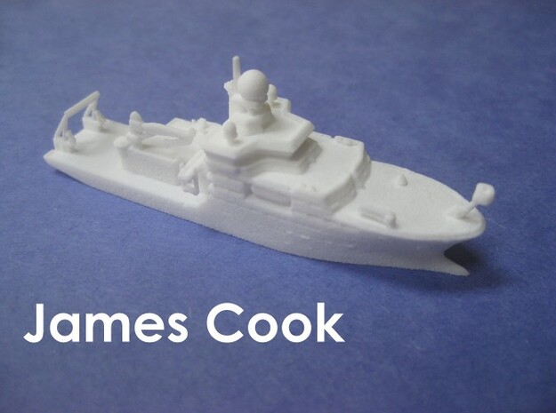 RRS James Cook (1:1200) in White Natural Versatile Plastic