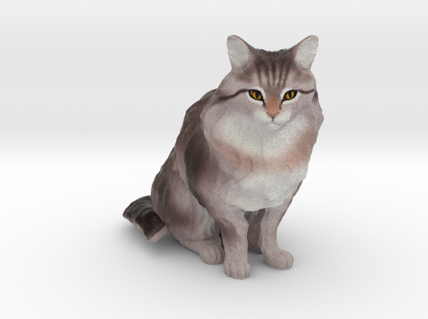 Custom Cat Figurine - Tigger in Full Color Sandstone