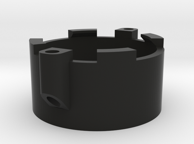 P8079hp Rear Lens Flange for 'Dome' Type Magnifier in Black Natural Versatile Plastic