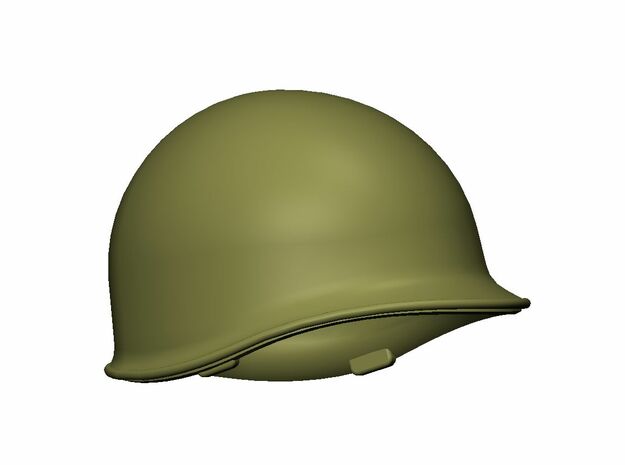 M1 Helmet (set of 9) 1-16 Scale in Smooth Fine Detail Plastic
