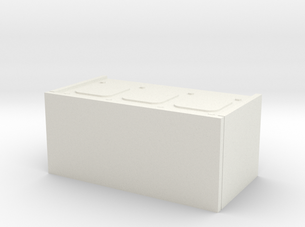 1/16 scale Firefly Radio Box in White Natural Versatile Plastic
