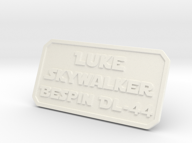 Luke ESB Plate in White Processed Versatile Plastic