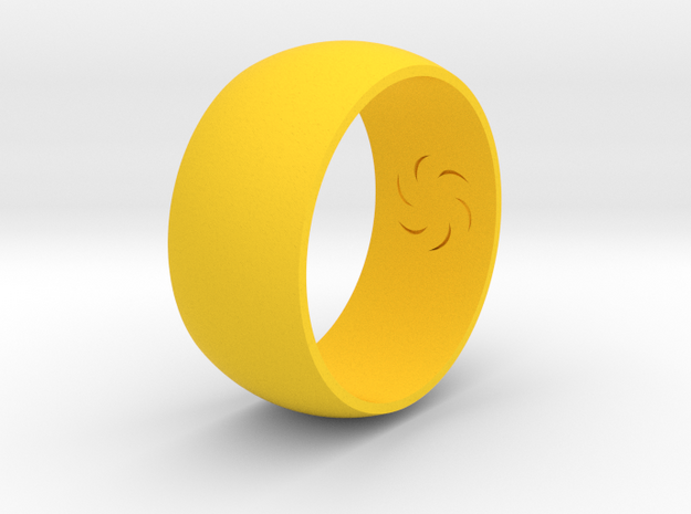 Ring Of Void in Yellow Processed Versatile Plastic