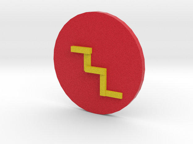 Printable Flash Symbol in Full Color Sandstone