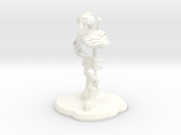 Steampunk Figure in White Processed Versatile Plastic
