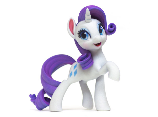 Rarity My Little Pony (6in Tall) in Full Color Sandstone