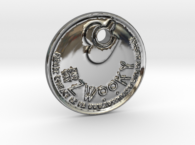 ZWOOKY Style 122 Sample - keychain "I am single"   in Fine Detail Polished Silver