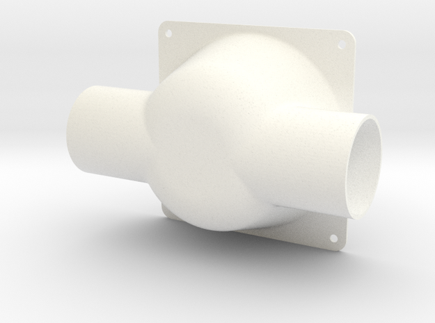 120112-04-23[2] Adapter in White Processed Versatile Plastic