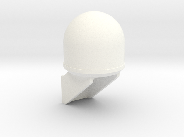 Semi Dome Antenna, 1/14 Scale in White Processed Versatile Plastic