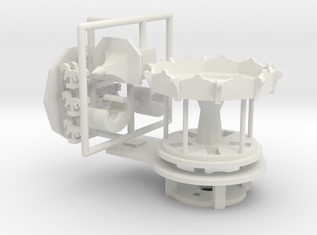 Minibodenmühle - Antrieb 1:220 (Z scale) in White Natural Versatile Plastic