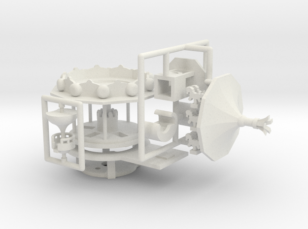Minibodenmühle 2 - Antrieb 1:220 (Z scale) in White Natural Versatile Plastic