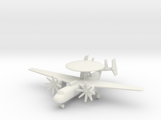 1/285 (6mm) E-2 Hawkeye  in White Natural Versatile Plastic