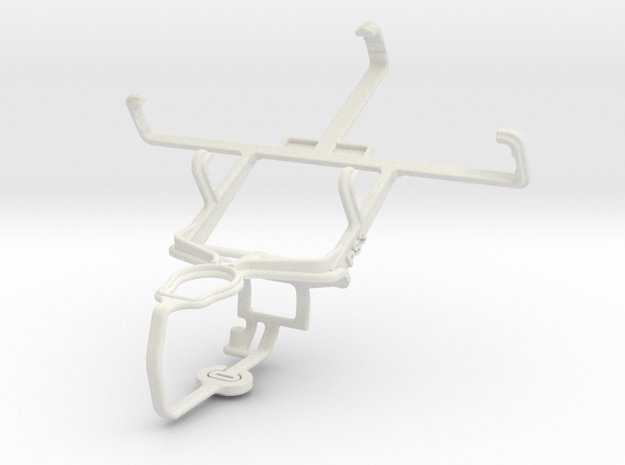 Controller mount for PS3 & Alcatel One Touch Pixi in White Natural Versatile Plastic