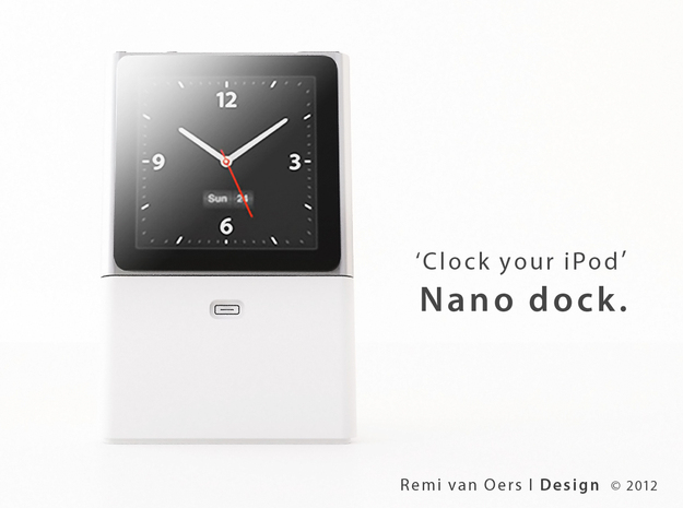 Nano dock - Dock your iPod Nano in White Processed Versatile Plastic