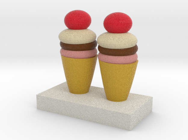 Ice Creams Model in Full Color Sandstone