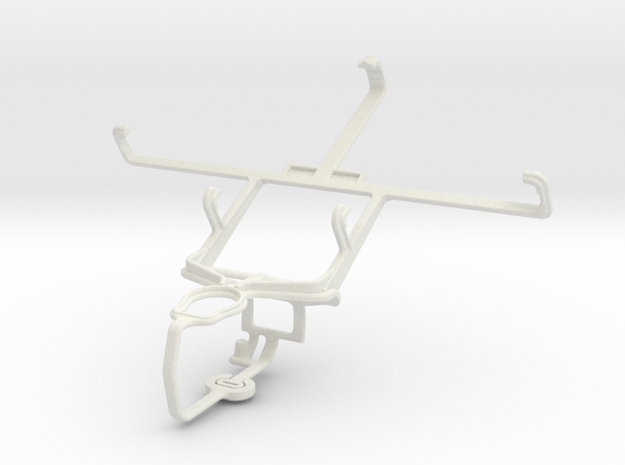 Controller mount for PS3 & HTC Butterfly S in White Natural Versatile Plastic