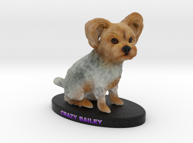 Custom Dog Figurine - Bailey in Full Color Sandstone