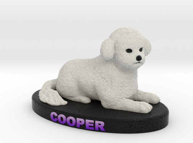 Custom Dog Figurine - Cooper in Full Color Sandstone