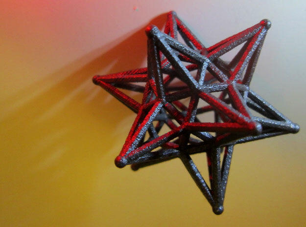 Dodeca Star Wire - 4cm in Polished Bronze Steel