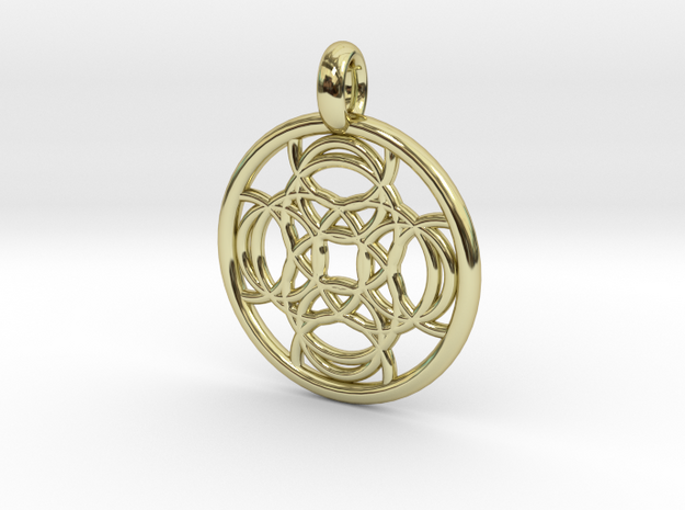 Thelxinoe pendant in 18K Gold Plated