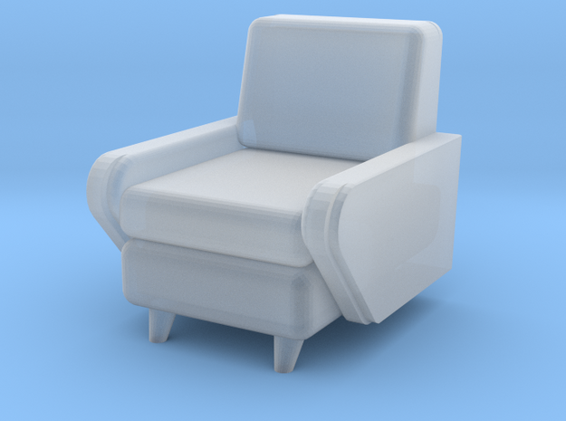 1:48 Moderne Club Chair in Smooth Fine Detail Plastic