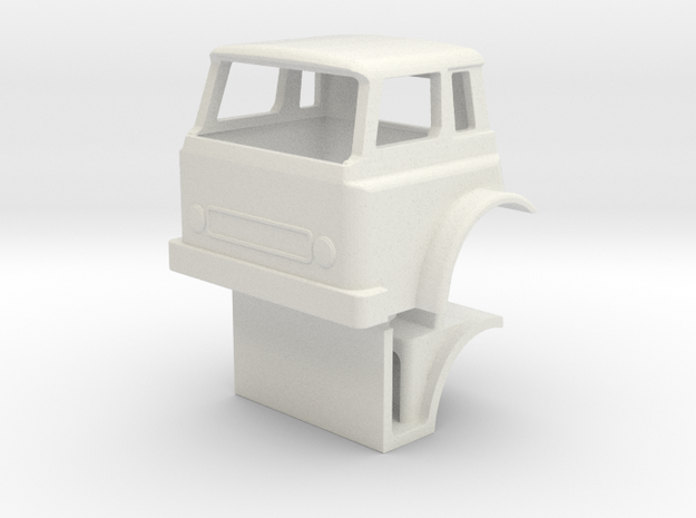 1/64 scale IH Cargostar Cab with Interior model in White Natural Versatile Plastic