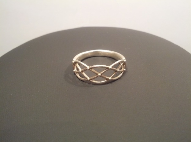 Celtic Weave Ring in Polished Silver