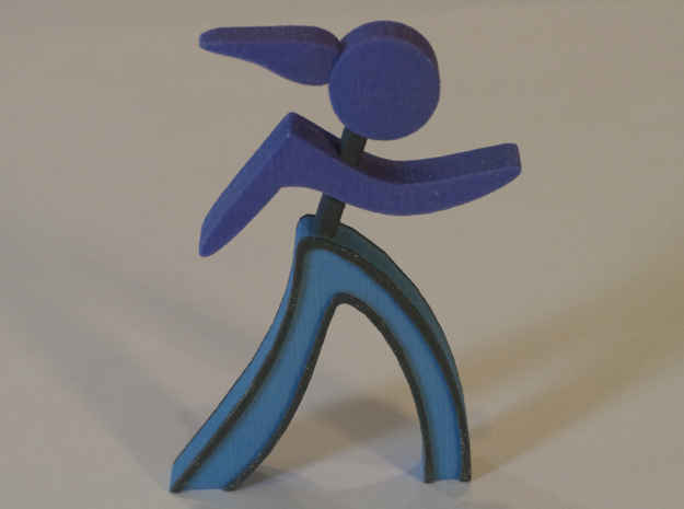 Athletes - Runner Woman in Full Color Sandstone
