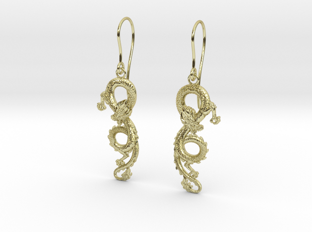 Dragon earrings in 18K Gold Plated