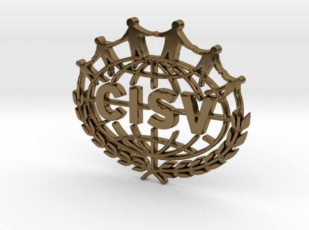 CISV Logo in Polished Bronze