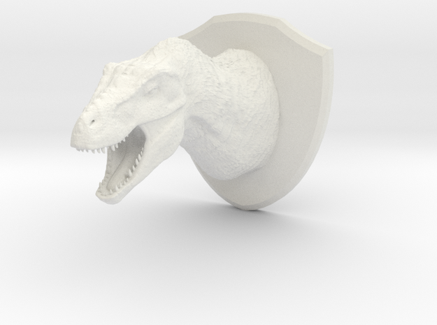Tyrannosaur Head (MEST 2015) in White Natural Versatile Plastic