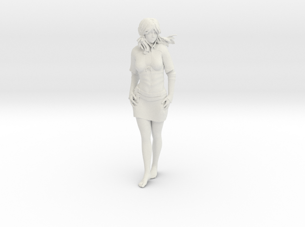 Peasant Girl in White Natural Versatile Plastic