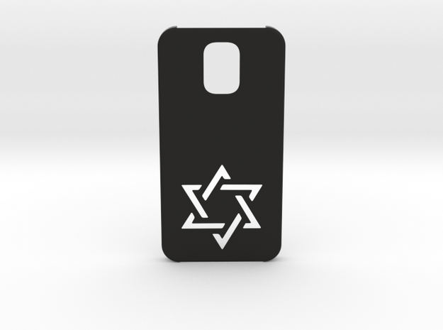 Samsung Galaxy S5 Case: Israëli Star in Black Natural Versatile Plastic