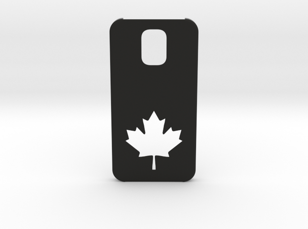 Samsung Galaxy S5 Case: Canada in Black Natural Versatile Plastic