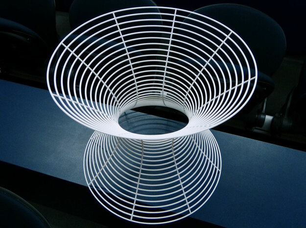 Hyperboloid of one sheet in White Natural Versatile Plastic
