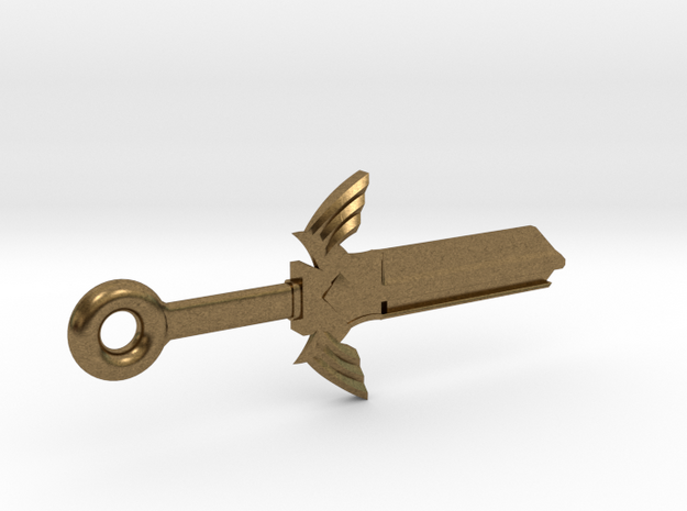 Zelda Master Sword House Key Blank - KW1/66 in Natural Bronze