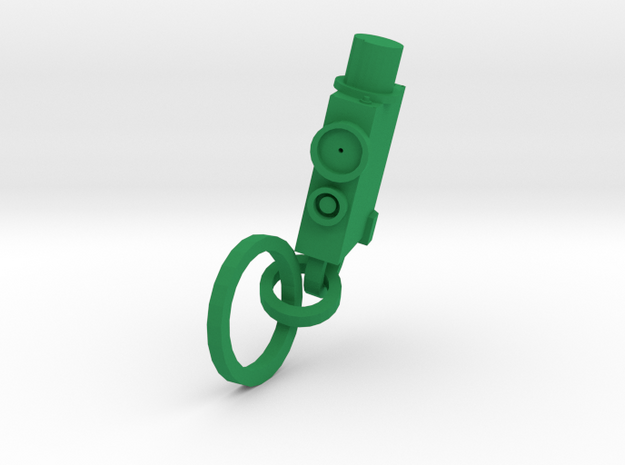 JCAD Keychain  in Green Processed Versatile Plastic