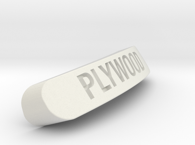 PLYWOOD Nameplate for SteelSeries Rival in White Natural Versatile Plastic