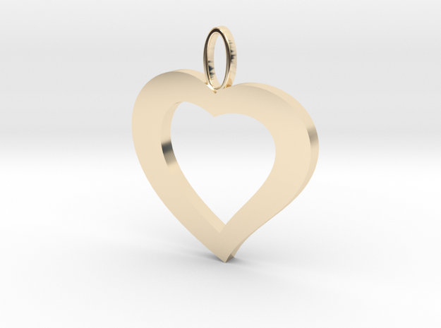 Cuore20 in 14k Gold Plated Brass