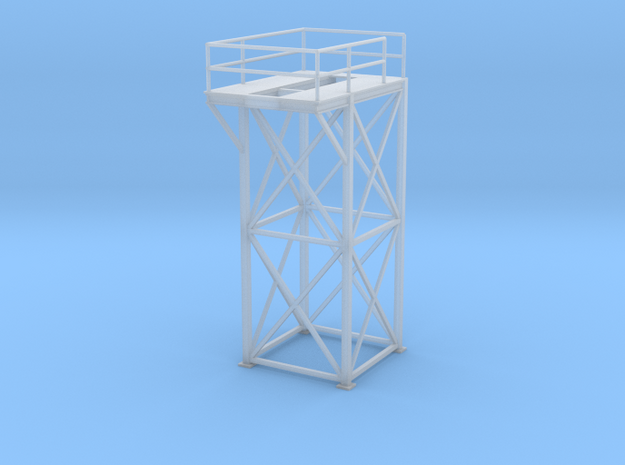 'HO Scale' - 8'x8'x20' Tower Top in Tan Fine Detail Plastic