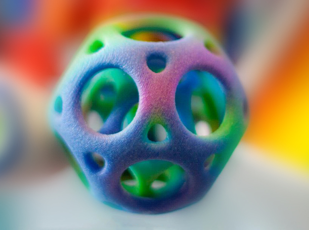 Colorized Dodeca Ball in Full Color Sandstone