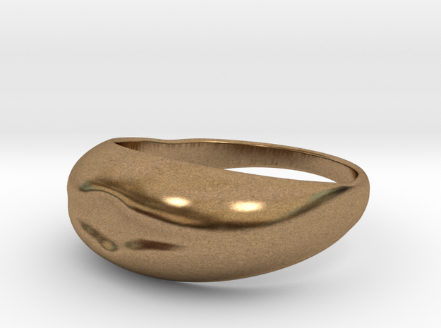 Simple Ring Design in Natural Brass