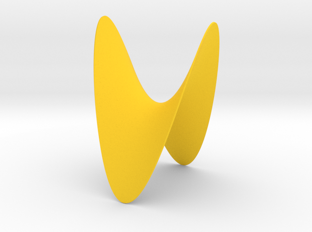 A Hyperbolic Paraboloid in Yellow Processed Versatile Plastic