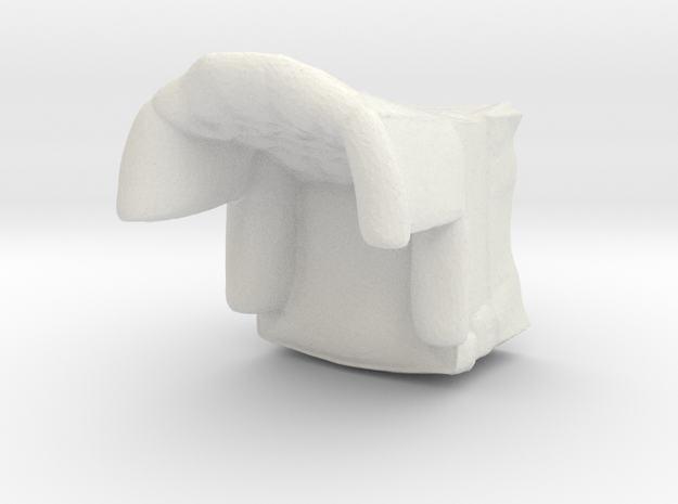 1:43 Tufted Armchair in White Natural Versatile Plastic