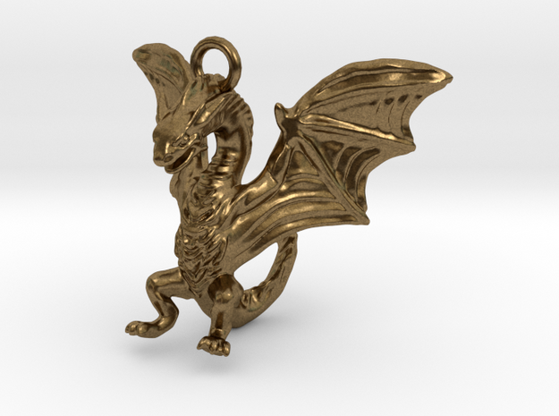Dragon Charm in Natural Bronze
