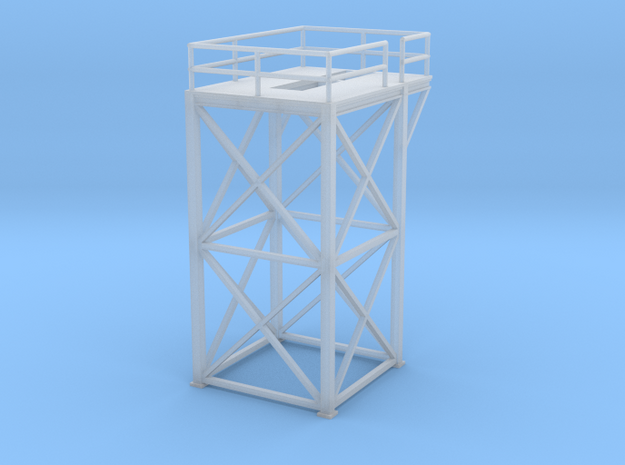 'N Scale' - 10'x10'x20' Tower Top in Tan Fine Detail Plastic