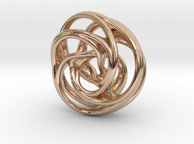 Scherk-Collins Earring 2 in 14k Rose Gold Plated Brass
