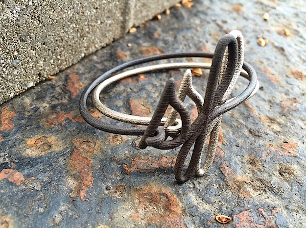 SF Wire Bracelet (San Francisco) in Polished Brass